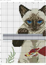 Siamese cat counted cross stitch patterns. Pin De Martha Valencia Esinoza Em Cats Cross Stitch Padroes De Ponto Cruz Bordado Ponto Cruz Ponto Cruz