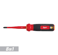 Milwaukee 8-in-1 1000V Insulated Slim-Tip Multi-Bit Screwdriver 48-22-2218  - The Home Depot