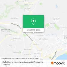 Cómo llegar a Calle Rector José Ignacio Alcorta Echevarría en San Cristóbal  De La Laguna en autobús?