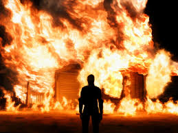 Saunter through snapdragons, the cobblestone path. Burning House By Error451 On Deviantart