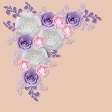 Purple paper flowers wall decor. Wedding Venue Decorations Home Garden Set Of 12 Paper Flowers For Wall Decor Backdrops Weddings Showers Decoration 360idcom Fr