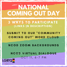 That makes trans day of visibility, honored annually on mar. National Coming Out Day S 2020 Lgbtq Student Services Uva