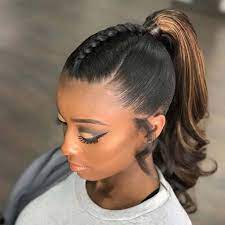 40 Cute Classy Black Ponytails Hairstyles In 2019 Ponytails Black Haircut Styles Natural Hair Styles Long Hair Styles