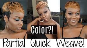 20 under braids ideas to disclose your natural beauty. Partial Quick Weave With Color Short Hair Tutorial I Empire 28 Pieces Youtube