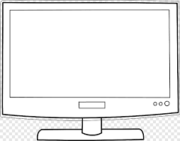Computer monitor clip art black and white computer monitor clipart. White Flat Screen Monitor Illustration Television Show Coloring Book Drawing Computer Screen Television Angle Png Pngegg