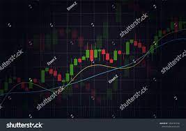 Vector Background With Stock Market Candlesticks Chart Forex Trading Creative Design Candlestick Graph Illus Candlestick Chart Stock Market Vector Background