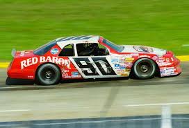 Most race teams were doing their own rear frame clip which allowed them to put how long did stock cars utizile factory sheet metal? 90 Red Baron Ford Thunderbird Nascar Race Cars Ford Racing Old Race Cars