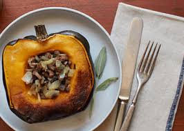Oct 31, 2016 · instructions. Roasted Acorn Squash Stuffed With Mushroom And Sage Veggie Dish Joe Cross
