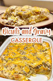 Biscuits And Gravy Casserole Family Dinner Delights Recipe Breakfast Sausage Recipes Biscuits And Gravy Casserole Biscuits And Gravy
