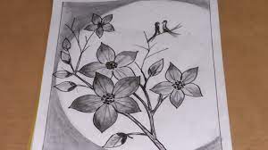 8 langkah mudah cara menggambar sketsa bunga mawar. Sketsa Bunga Sakura Ragam Hias Flora Materi Senibudaya Youtube