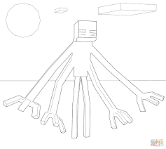 Minecraft Mutant Enderman Coloring Page Free Printable Coloring Pages Minecraft Coloring Pages Lego Coloring Pages Monster Coloring Pages