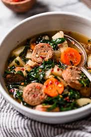 Kale And Potato Soup With Turkey Sausage Recipe Food Sausage Soup Healthy Recipes