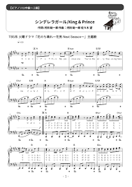 King & Prince - シンデレラガール (難易度：/歌詞・コード・ペダル付き) 楽譜 by Dさん