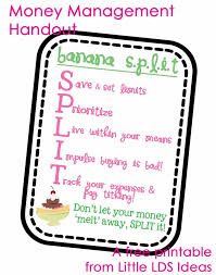 Activity Days Mother Daughter Budget Activity Little Lds Ideas Money Activities Activity Days Activity Day Girls