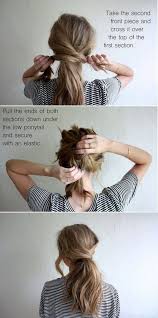 Unordentlicher Crossover Pferdeschwanz Mit Bildern Frisuren