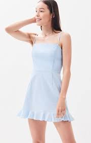 Dress For Pref Round Of Sorority Recruitment Mini Dress Blue Dress Casual Pacsun Dresses