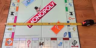 Community chest and chance cards. Monopoly Board Dimensions Size Of Monopoly Board Money Pieces