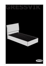 Copri testata letto singolo ikea grande. Gressvik Struttura Letto Con Contenitore Gressvik Grigio Fumo Ikeapedia