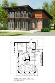 Read more or donate today ! Contemporary Butterfly 600 Robinson Plans House Plan With Loft Modern House Plans 1 Bedroom House Plans