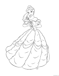 September 19, 2009 disney princess Disney Princess Belle Coloring Pages Coloring4free Coloring4free Com