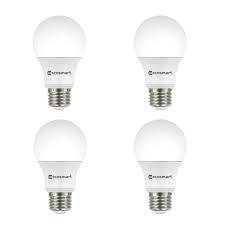 Ecosmart 60 Watt Equivalent A19 Dimmable Energy Star Led Light Bulb Bright White 4 Pack B7a19a60wesd02 The Home Depot