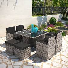 If adding a parasol please note that no parasol base is required. Billyoh Modica 8 Seater Cube Outdoor Rattan Garden Dining Set Mixed Grey Rattan Sets Billyoh Store