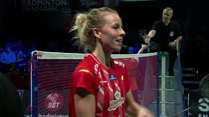 She is the only female badminton player to have held the olympic, world championship and all england titles simultaneously. Match Point Denmark Mia Blichfeldt Vs Netherlands Gayle Mahulette Sf Highlight Emtc 2019 Youtube
