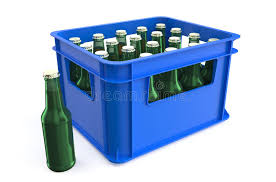 Yellow Plastic Box For Bottles Transportation Stock Image Image Of Object Objectsequipment 35161453