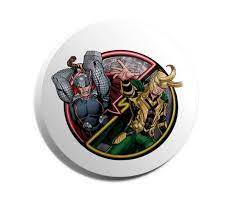 Bottom Loki e Thor Button 3,5 cm (broche Alfinete) | Elo7