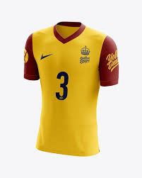Men S Soccer V Neck Jersey Mockup Half Side View In Apparel Mockups On Yellow Images Object Mockups In 2020 Clothing Mockup Shirt Mockup Mockup Psd