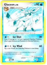 Glaceon's japanese name is the same as the english name of glacia, a member of the hoenn elite four. Serebii Net Pokemon Card Database Majestic Dawn 20 Glaceon