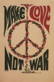 Make Love Not War Anti War Poster Usa 1967 24x36 Classic Collectors Art Peace And Love Hippie Love Happy Hippie