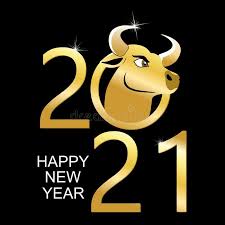 Laser cut happy new year wooden magnets icons pendants free vector. Illustration Of 2021 Happy New Years With Bull For Next Year In Chinese Calenda Sponso Happy New Year Greetings Happy New Year Pictures Happy New Year Images