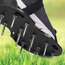 Lawn Aerator Shoes with Adjustable Straps Spiked Soles