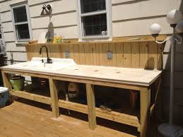 outdoor kitchen sink ideas diy drain