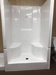 Maybe you would like to learn more about one of these? 48 X 32 Fiberglass Shower Stall With Seats M L Mobile Home Supply