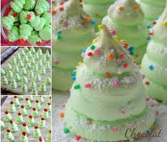 Petit Sapin De Noel Meringues Confiseries De Noel Biscuit De Noel Petit Sapin De Noel
