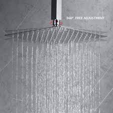 An automatic you've successfully completed your research for installing rain showerheads, both in the ceiling and in the wall. Buy Iriber Ceiling Mount Rain Shower System With 10 Inch Shower Head And Hand Held Bathroom Polished Chrome Shower Set Contain Shower Faucet Mixer Rough In Valve Cartridge Body And Trim Kit Online