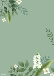 Download Premium Vector Of Invitation Card With A Green Theme 466709 Poster Bunga Kartu Bunga Kolase Foto