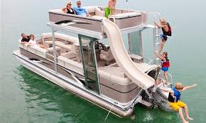 We offer guided fishing, snorkeling, wakeboarding, skiing and shell island tours. Wow This Is The Cadillac Of Pontoon Boats With A Slide Getmyboat
