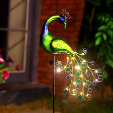 Simply place the stake light in your chosen location. Buy Solar Garden Lights Metal Decorative Garden Stakes Waterproof Peacock Solar Stake Light For Outdoor Patio Yard Pathway Online In Turkey B08f7b1t4h