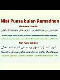 Niat Puasa Ramadhan Islamic Quotes Doa Kutipan Agama