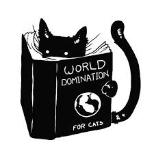 Black Black And White Cat Cats Inspiring Picture On Favim Com Cat Art Print Crazy Cats World Domination