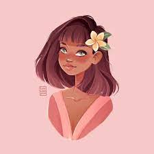 Loulou Carol On Instagram Flower Week 1 5 Jepun Flower This Challenge Is Hosted By Laura M Dumit Cartoon Art Styles Girls Cartoon Art Girly Art