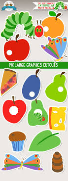 The very hungry caterpillar ideas and printables. The Very Hungry Caterpillar Large Graphics Cutouts Instant Download Hungry Caterpillar Party Hungry Caterpillar Classroom Hungry Caterpillar Craft
