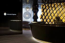 Modern Bank Office Information Desk Interior Design And Architectural Plan Of A Modern Bank In 2019 Lobby Design Commercial Design Reception Design