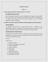 Business Law Notes Of Module 1 Sem 2 Law Notes Business Law Law