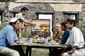 Andre Falcon Con Jacques Brel Lino Ventura Aldo Maccione Charles Gerard E Charles Denner