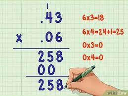 3,075 x 1,23 = 3,78225 jumlah desimal pada jawaban, kita tinggalmenambahkan jumlah desimal pada angka mengalikan (3,075) tiga desimal. Cara Mengalikan Angka Desimal 6 Langkah Dengan Gambar Wikihow