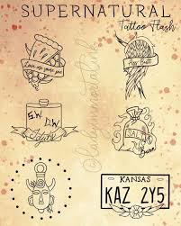 Supernatural Inspired Tattoo Flash Sheet Ladyimmortalink Supernatural Supernaturaltattoos Tattoos Fla Tattoo Flash Sheet Supernatural Tattoo Cute Tattoos